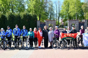 Патриотический велопробег к 80-летию Победы в Городке собрал свыше 50 участников