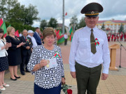 Военный комиссар Городокского района вручил юбилейные медали в честь 80-летия освобождения Беларуси