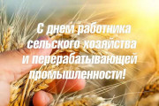 Поздравление от руководства Городокского района с Днем работников сельского хозяйства и перерабатывающей промышленности агропромышленного комплекса