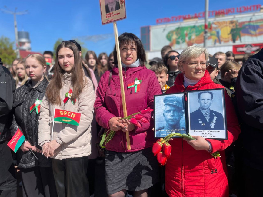 Урачысты мітынг да Дня Перамогі сабраў у Гарадку больш за тысячу ўдзельнікаў